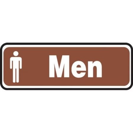 Accuform Men, Plastic, 3 in x 10 in, Mounting Holes MRST556VP